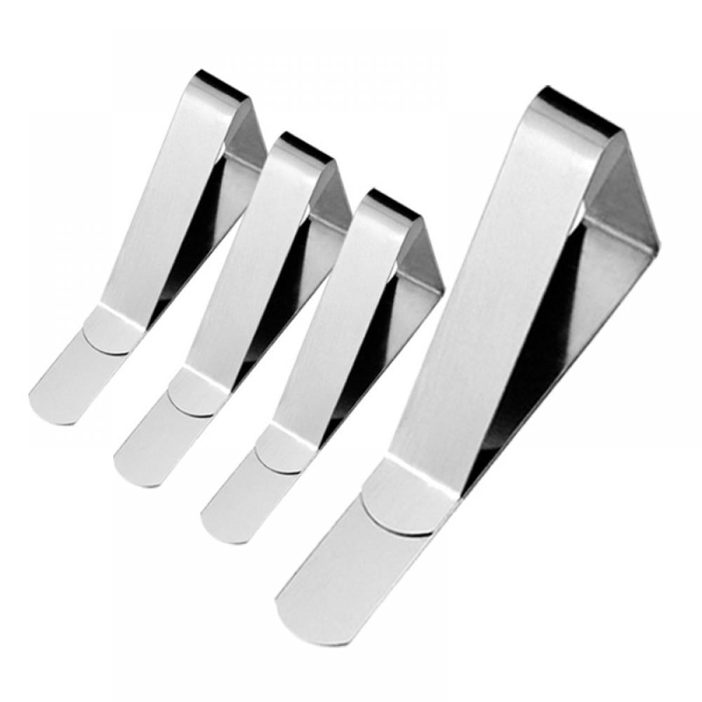 4Pcs Stainless Steel Tablecloth Cloth Weights Metal Clips BBQ Picnic Table Decor 