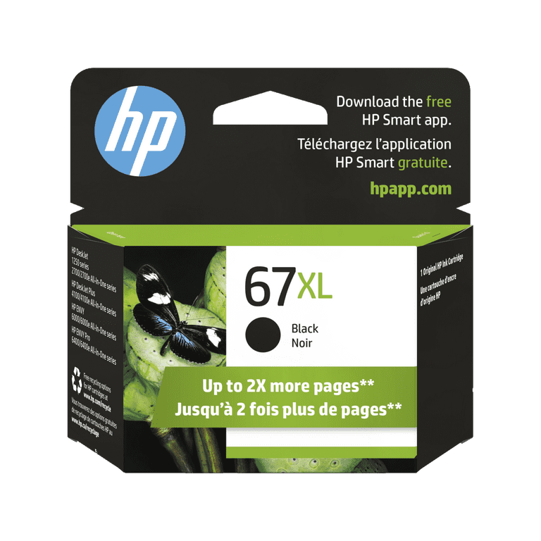 HP 67XL Original High Yield Inkjet Ink Cartridge - Black - 1 Each - 240 Pages HP 67XL Original High Yield Inkjet Ink Cartridge - Black - 1 Each - 240 Pages