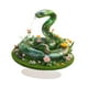 thumbnail image 2 of Decoración de serpiente verde acrílica, adorno de mesa, decoración del hogar 2D, obra de arte coleccionable, centro de mesa con base para sala de, 2 of 8