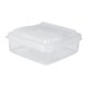 thumbnail image 1 of 5 recipientes para queso en rodajas, bloque de , recipiente transparente para preparación de comidas, soporte para con tapa abatib, 1 of 9