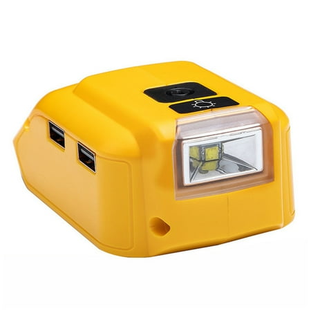 

DCB090 Power Converter Battery Power Source for 20V Max 18V Battery Adapter with Dual USB DC 5V LED Work Light