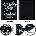 thumbnail image 4 of 2 Pieces Wood Laundry Signs Wash Laundry Plaque Decor Rustic Wood Block Decor Sign Retro Wash Laundry Decor Block Funny Wooden Farmhouse Decoration for Home Laundry Bathroom, 6 x 8 Inch, 4 of 7