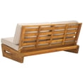 thumbnail image 6 of SAFAVIEH Chester Acacia Wood Outdoor Sofa, Natural/Light Grey, 6 of 11
