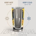thumbnail image 3 of Bus Driver Tumbler - School Bus 20 oz Stainless Steel Double Wall Vacuum Tumblers Coffee Travel Mug - Thermal Cups Birthday, Christmas, Back To School Gifts for Men, Women, Friends, Besties, 3 of 3