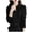 Black, variant on Women Button Down Cardigan Knitted Collared Long Sleeve Solid Casual Elegant Basic Slim Work Cardigan Sweater, Beige XXL