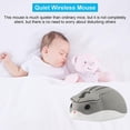 thumbnail image 2 of Sunffice Mouse Hamster Shape 2.4GHz Wireless mouse 1200DPI USB connection Mouse Cute shape gaming mouse grey, 2 of 8