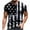 Black, variant on Fridja Men's USA Flag Tee Shirt, Man Casual O-Neck Independence Day Short Sleeve Loose T-Shirt Blouse