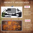 thumbnail image 5 of American Flag in Mountainous Landscape Funny Personalized License Plate Rust-proof Stainless Steel Metal License Plate Suitable For Men And Women 12.2" x 6.2", 5 of 7