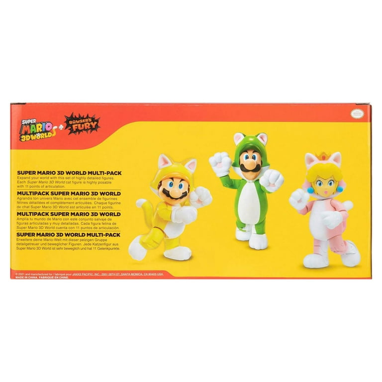 World of Nintendo Super Mario Cat Mario Action Figure with Super