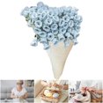 thumbnail image 4 of Manta Flores Bouquet Material Bricolaje Materiales Crochet Regalos () Azul, 4 of 9