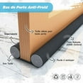 thumbnail image 5 of Under Door Draft Stopper, Adjustable Wind Stopper for Interior & Exterior Doors, Foam Door Sweep Double Side Seal Works On Any Floor, Door Bottom Seal Strip for Home Comfort (93Cm), 5 of 5