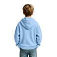 thumbnail image 4 of Boys Quarter Zip Hoodies Waffle Knit Long Sleeve Hooded Sweatshirts Teens Pullover Tops Clothes 3-14 Years, 4 of 6