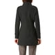 thumbnail image 3 of Abrigo de invierno de longitud media con doble botonadura y cuello alto para mujer Inspire Chic, color negro, 3 of 7