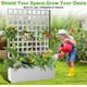 thumbnail image 1 of Historyli Jardineras metálicas con enrejado para exteriores,jardineras elevadas galvanizadas sin ruedas ni orificios de drenaje para verduras,hierbas y plantas trepadoras,para patio,balcón y terraza, 1 of 8