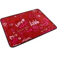 thumbnail image 2 of SKYSONIC Valentine's Day Hearts Door mat Non Slip Floor Door Rug Soft Floor Mat for Kitchen Garden Bedroom Indoor Outdoor Entrance Home Holiday Decoration 23.6" x15.7", 2 of 7
