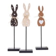 thumbnail image 2 of Letrero de Madera de Conejo de Pascua, 3 Piezas, Decoración de Mesa de Pascua para Dormitorio Y Sala de Estar, 2 of 9