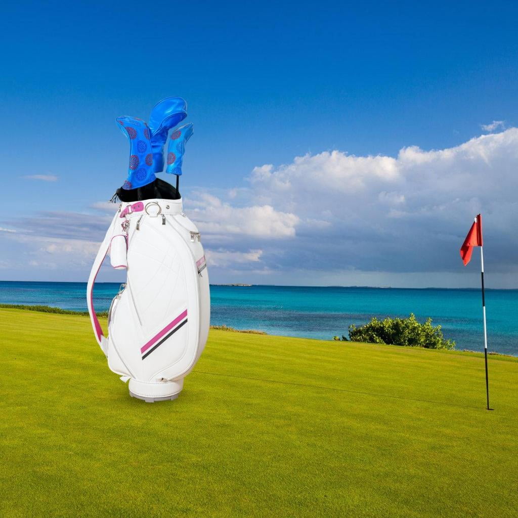 CEORPER 3Pcs Waterproofs PU Golfs Club Head Cover Replacement Driver Headcover