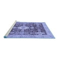 thumbnail image 2 of Ahgly Company Machine Washable Indoor Rectangle Oriental Blue Traditional Area Rugs, 5' x 7', 2 of 4