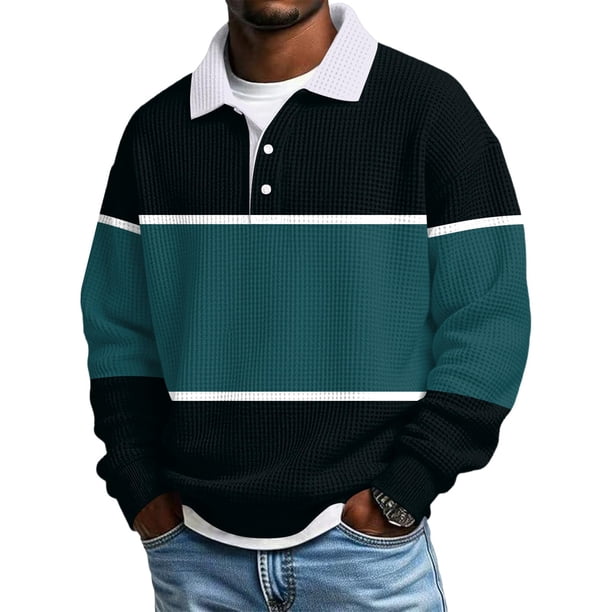 Hombres Camisa de Manga Larga Vintage Impreso Botón Abajo Cuello Turndown Casual Verano Sólido