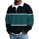 thumbnail image 1 of Hombres Camisa de Manga Larga Vintage Impreso Botón Abajo Cuello Turndown Casual Verano Sólido, 1 of 5