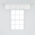 thumbnail image 2 of Ambesonne Anchor Window Valance, Hipster Little Hearts, 54" X 12", Black White, 2 of 3