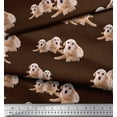 thumbnail image 2 of Soimoi Cotton Duck Fabric Golden Retriever Dog Printed Craft Fabric by The Yard 56 Inch Wide, 2 of 3