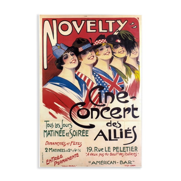 Stupell Industries Vintage Novelty Concert People Painting Unframed Art Print Wall Art, 10 x 15