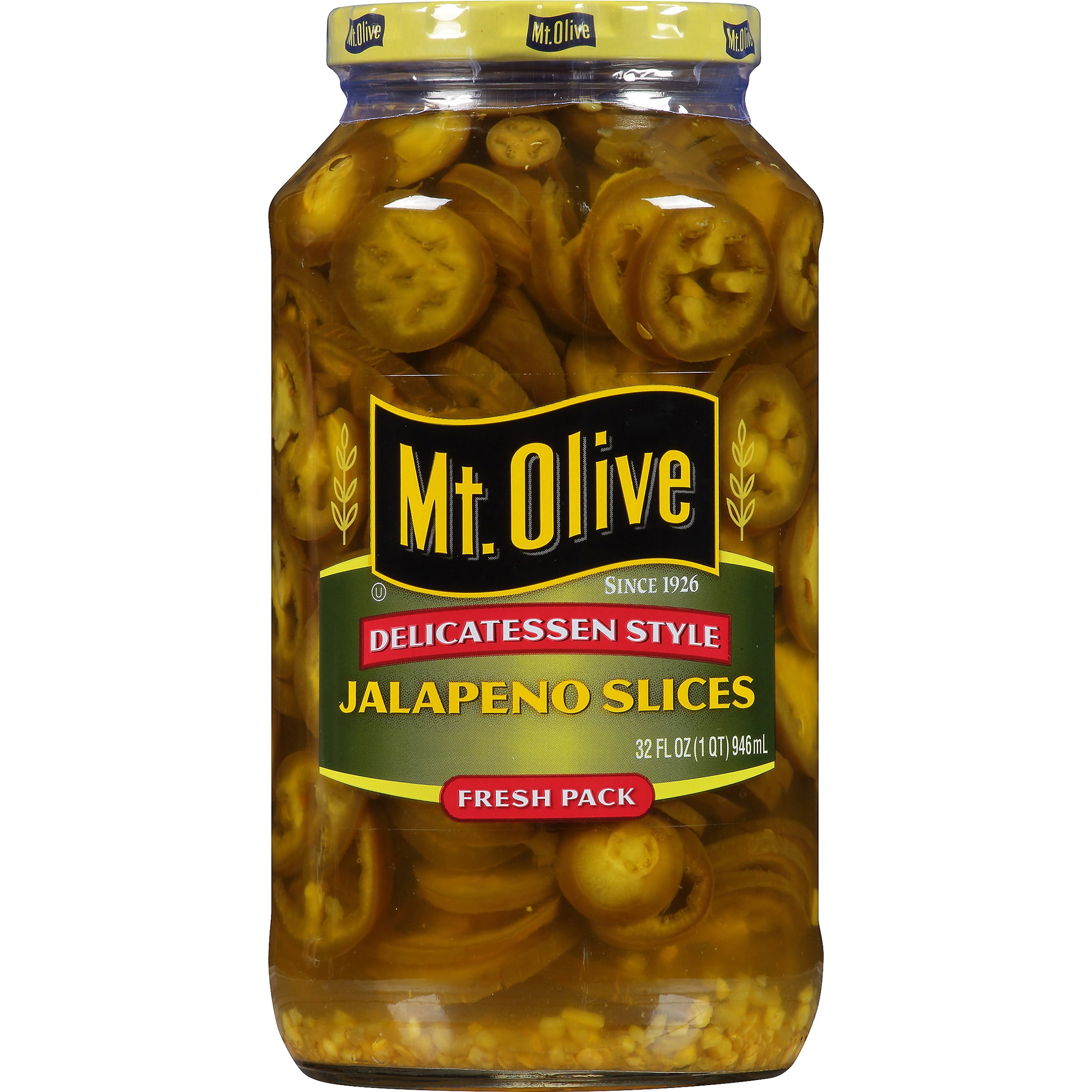 Mt. Olive Delicatessen Style Jalapeno Slices, 32 fl oz Jar