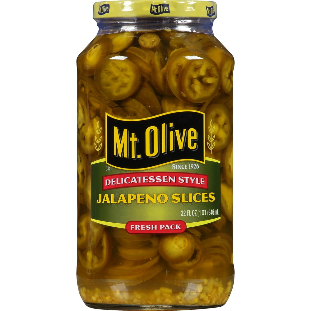 Mt. Olive Delicatessen Style Jalapeno Slices, 32 fl oz Jar Walmart