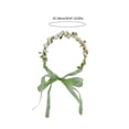 thumbnail image 3 of Pearl/ Golden Shape Headband for Kids Spring Photography Ethnic Hair Hoop Wedding Party Flower Girl Hairband, 3 of 9