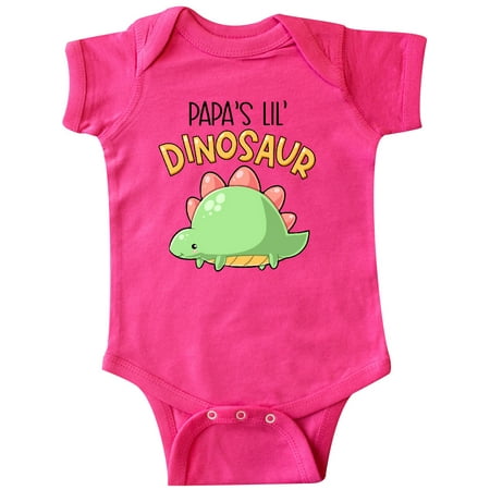 

Inktastic Papa s Lil Dinosaur withCute Stegosaurus Gift Baby Boy or Baby Girl Bodysuit