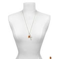 thumbnail image 3 of Delight Jewelry Resin Buddha Head I Set You Apart Engraved Cross Zoey Necklace, 28", 3 of 4