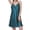 Green, variant on Tnhcen Summer Women's Fashion Silky Silk Pajama Lace Neck Sleeveless Pjs Sexy Nightdress Homewear S-XL