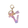 thumbnail image 4 of Llavero Alfabeto inglés Llavero Llavero con colgante de mariposa Regalo creativo para llavero Mochila Bolso Decoración Llavero de moda lindo , Hugo  Encanto llavero, 4 of 10