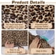 thumbnail image 3 of Tela Velboa con estampado de leopardo de 2,1 yardas, 66,9 pulgadas de ancho, color chocolate, poliéster, para coser, manualidades, costura, accesorios de ropa, por yarda., 3 of 5