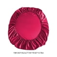 thumbnail image 3 of Honeeladyy Queen Size Satin Fitted Sheet, Simulate Silky Sheet with Elastic Corner Straps, Skin-friendly Soft Lighweight No More Slipping Off for Mattress, 1 Fitted Sheet Only (Red), 3 of 6