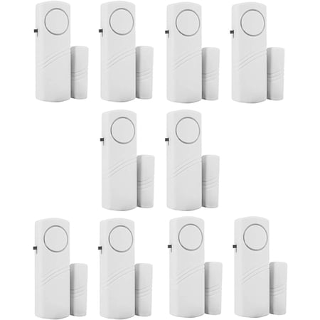 Door Window Alarm Wireless Magnetic Sensor Burglar Alert 90dB pack of 10