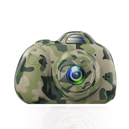 Kids Digital Camera, 8MP Front and Back Camera 1080P HD Video Recorder Digital Camera for Children Girls Boys--Camo (TF Card Included),