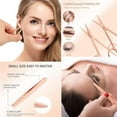thumbnail image 4 of 4 in 1 Eyelash Curler Kit with Satin Bag & Refill Pads and Tweezer Eyelash Curler , Eyelash Curler Tool, Universal Eye Lashes Curlers for Women "Gold OR Rose Gold OR Chameleon OR Black", 4 of 5