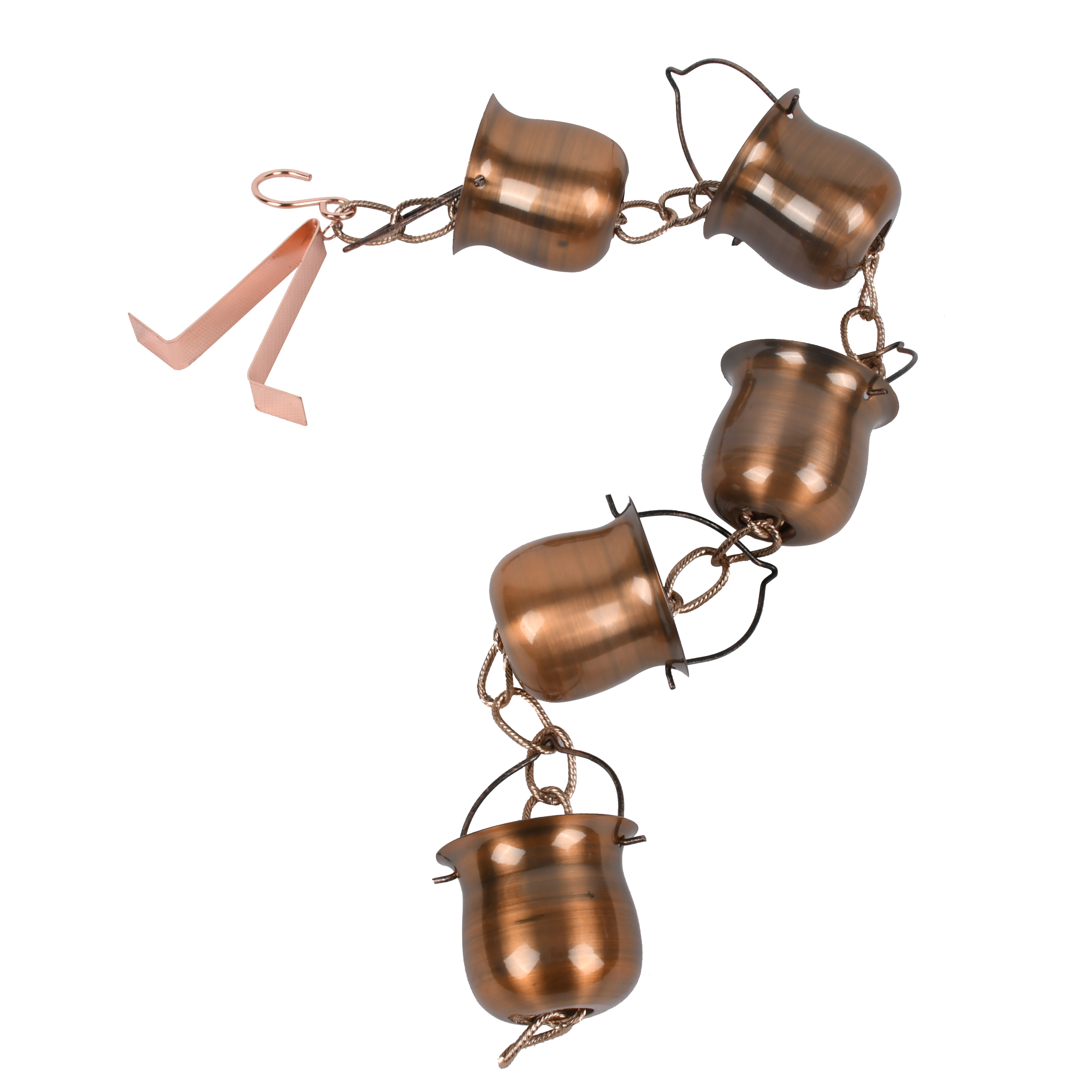 Mainstays Outdoor 29" Metal Weathered Copper Rain Chain