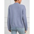 thumbnail image 6 of Charmo Women's Cable Knit Open Front Button Down Cardigan Sweater Long Sleeve Chunky Fall Sweater Outwear, 6 of 6
