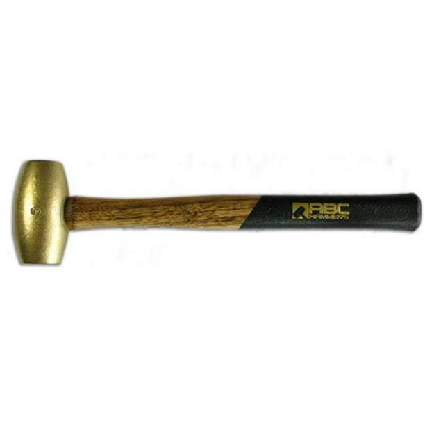 2 lb. Hickory Handle Brass Hammer