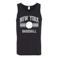 thumbnail image 2 of Wild Bobby City of New York NY Baseball Fantasy Fan Sports Men's Tank Top, Black, Small, 2 of 6