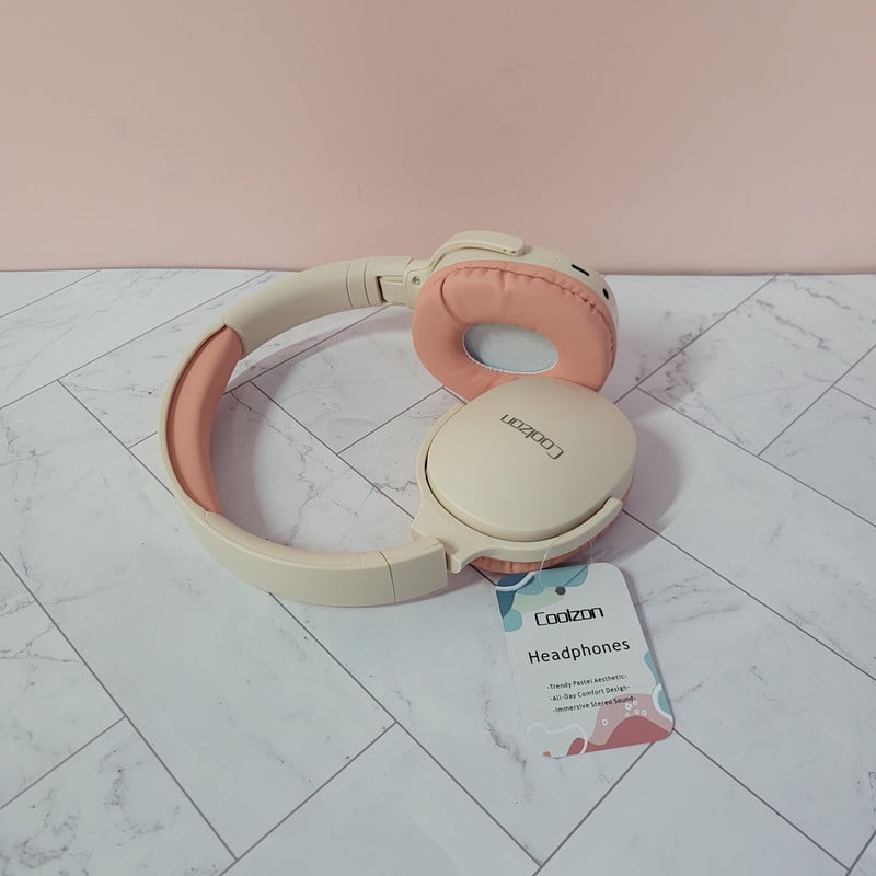 Coolzon Headphones, Bluetooth Headphones with Noise Isolation, Foldable & Comfortable for Music, Gaming & Calls