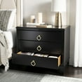 thumbnail image 2 of Safavieh Hannon 3-Drawer Solid Contemporary Nightstand, 2 of 7