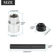 thumbnail image 2 of YIUIY 32PCS Wheel Locking Nut Key Removal Tool Kit Wheel Anti-Theft Lock Lug Nut Screw Remover Set with Punch and 1/2 Inch Driver Scoket Adaptor Compatible with Mercedes Benz, 2 of 5