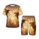 thumbnail image 1 of Fotbe Castle Cool Fire Dragon Pijama Estampada de 2 Piezas para Niños – Ropa de Dormir de Manga Corta Cómoda para Niños y Niñas, Camiseta y Shorts de Algodón-X-Large, 1 of 6
