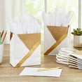 thumbnail image 2 of Hallmark 6" Small Paper DEF29 Gift Bags, 8-Pack (White and Kraft) for Birthdays, Christmas, Weddings, Graduations, Baby Showers, Bridal Showers, Care Packages and More, 2 of 3