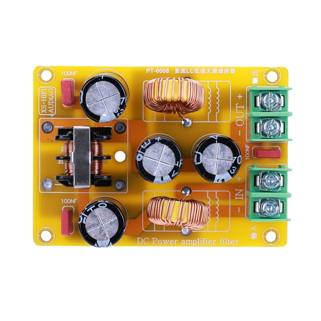 DC LC Low Pass Filter 2A 4A 10A 20A EMI Electromagnetic Interference Filter 50V for Car Amplifier Noise Filtering ,Home Audio Amplifier