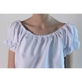 thumbnail image 3 of Making Believe Girls Short Sleeve Peasant Blouse, White, Small 6-7, 3 of 6
